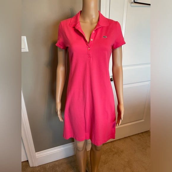 Lacoste pique polo dress size 6 - Picture 3 of 8